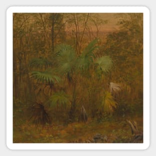 Thatch Palm, Jamaica by Frederic Edwin Church Magnet